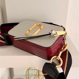 Marc Jacobs Snapshot Style Handbag (Two-Tone, Gold Hardware)